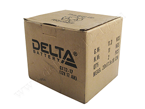 Закрытая коробка с аккумуляторами Delta GX 12-17